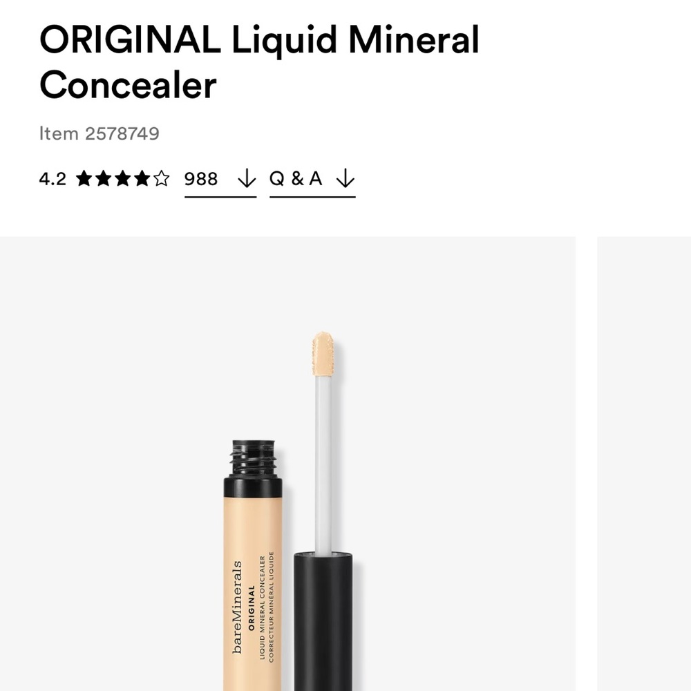 NWT bareMinerals concealer